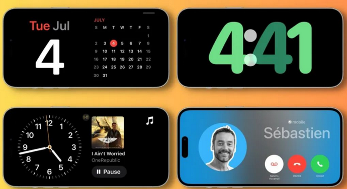 惠民苹果手机维修分享iOS17横屏充电待机显示有什么好处 
