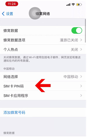 惠民苹果14维修网分享如何给iPhone14的SIM卡设置密码 